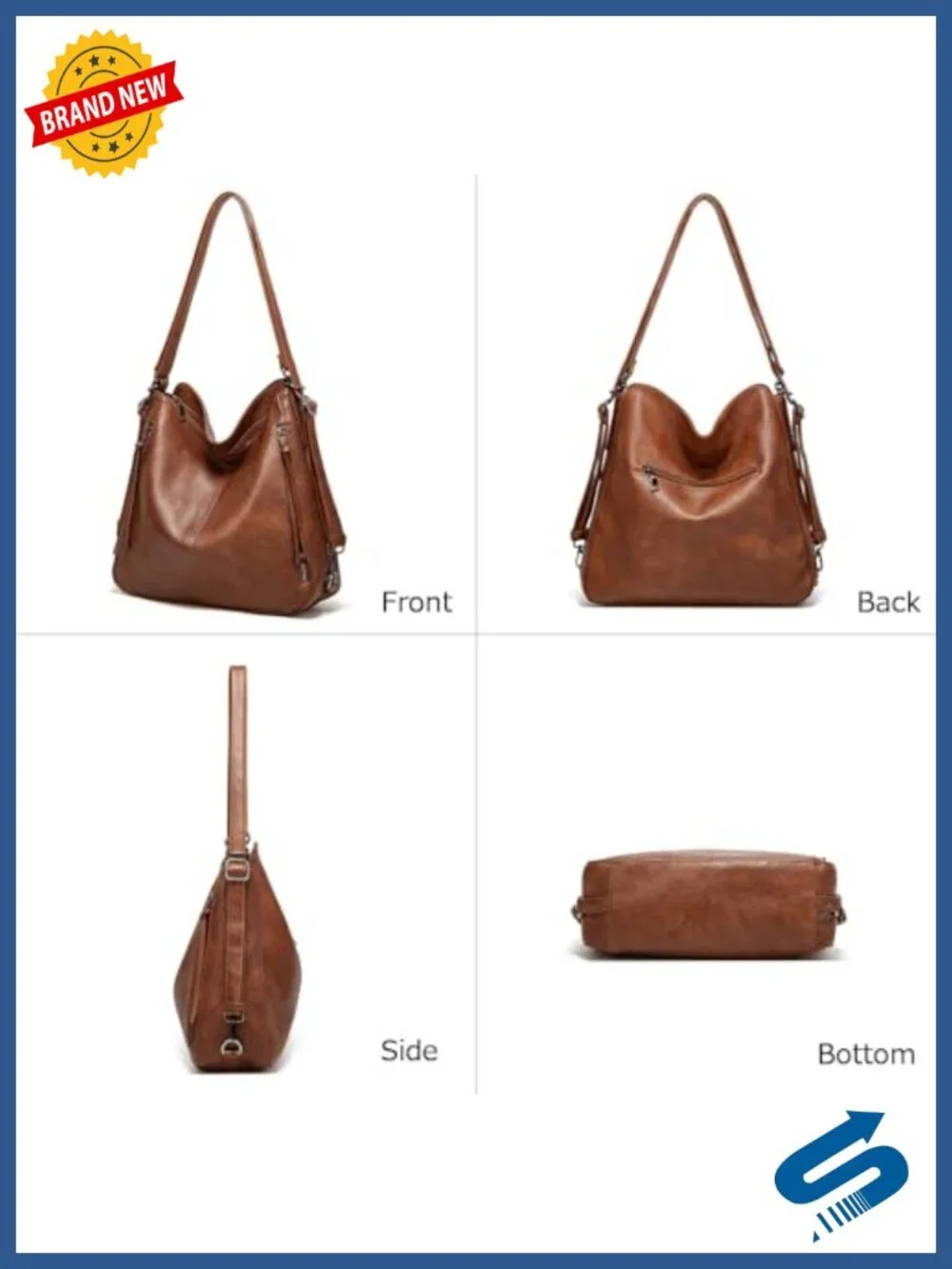Convertible Backpack Purse Hobo Bag Crossbody Shoulder Bag Satchel Set 3pcs